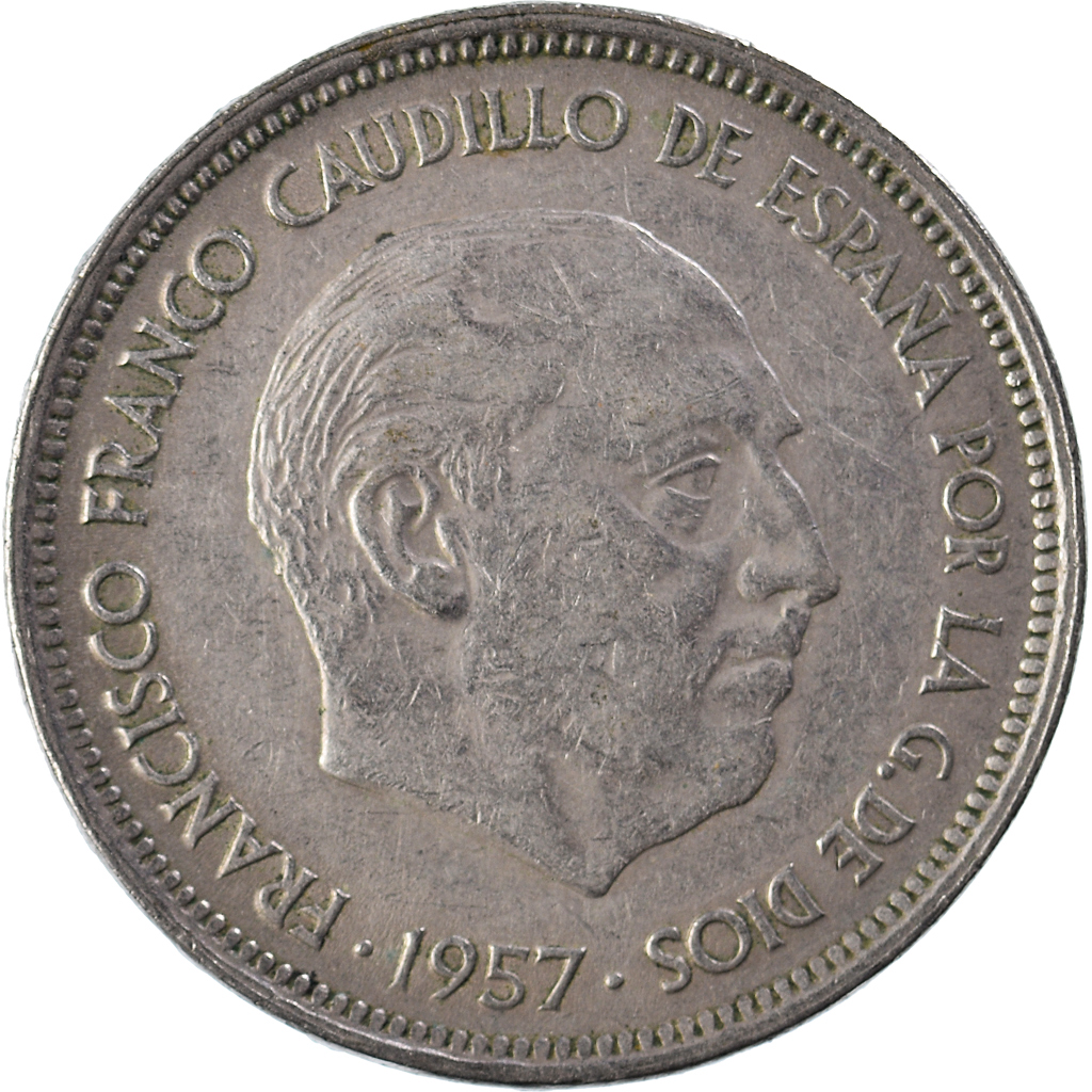 Moneda, España, 50 Pesetas, 1957