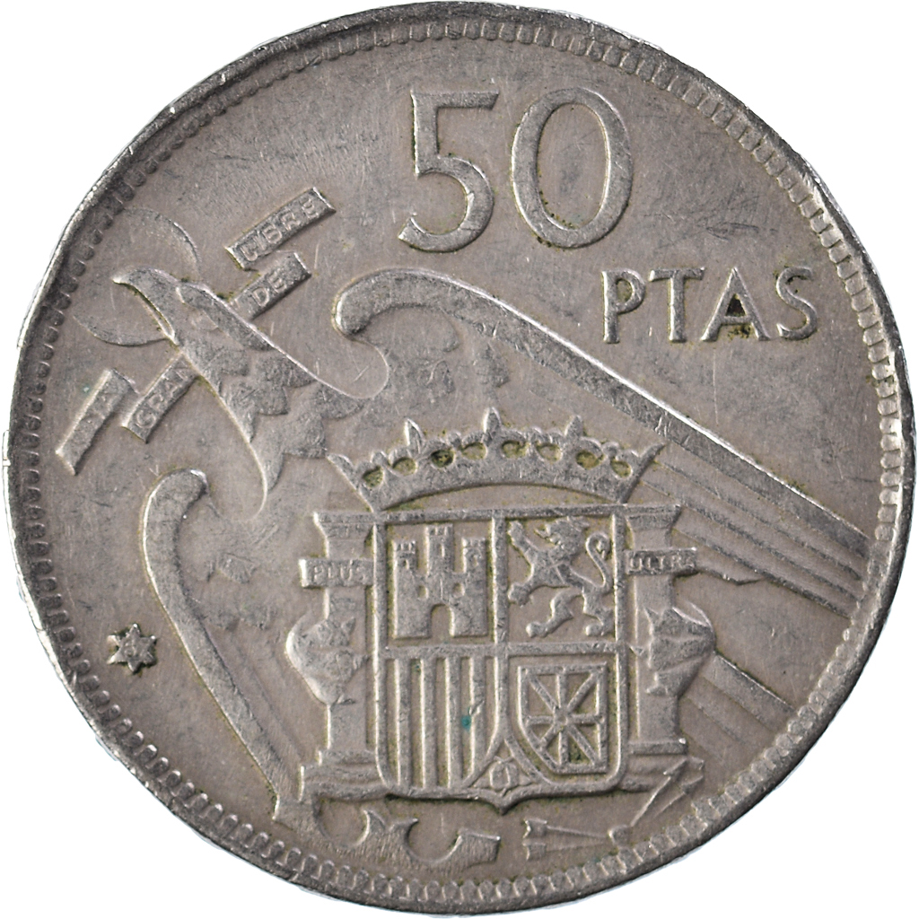 Moneda, España, 50 Pesetas, 1957