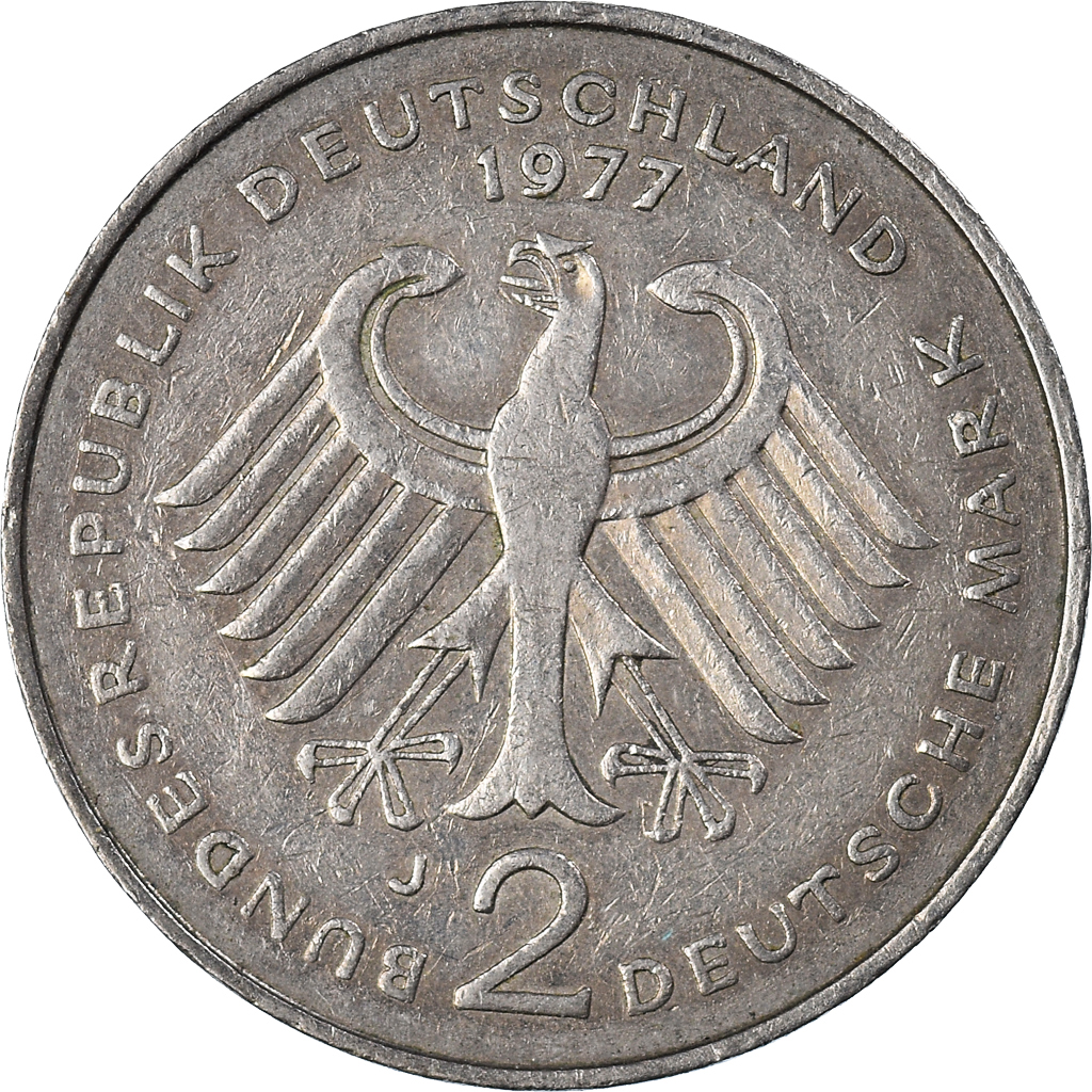 Coin, GERMANY - FEDERAL REPUBLIC, 2 Mark, 1977