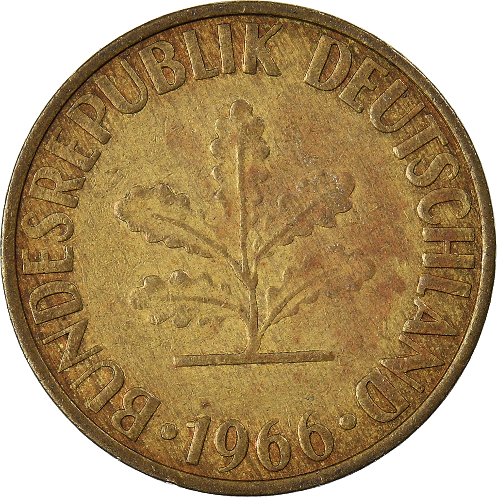 [#974995] Monnaie, République fédérale allemande, 10 Pfennig, 1966