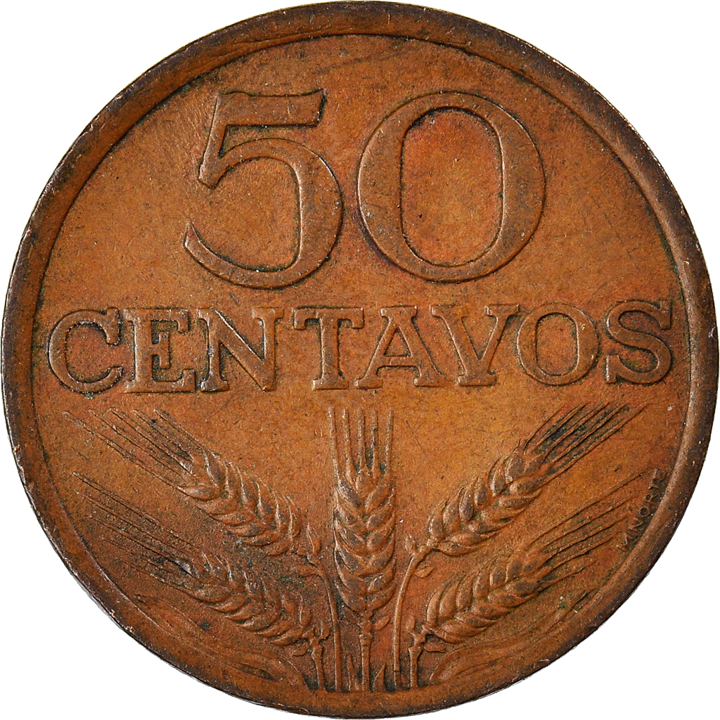 Moneda, Portugal, 50 Centavos, 1973