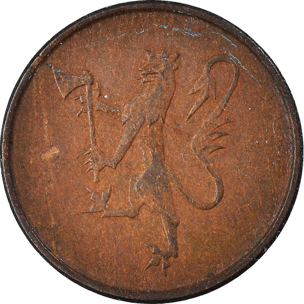 Moneda, Noruega, 5 Öre, 1976