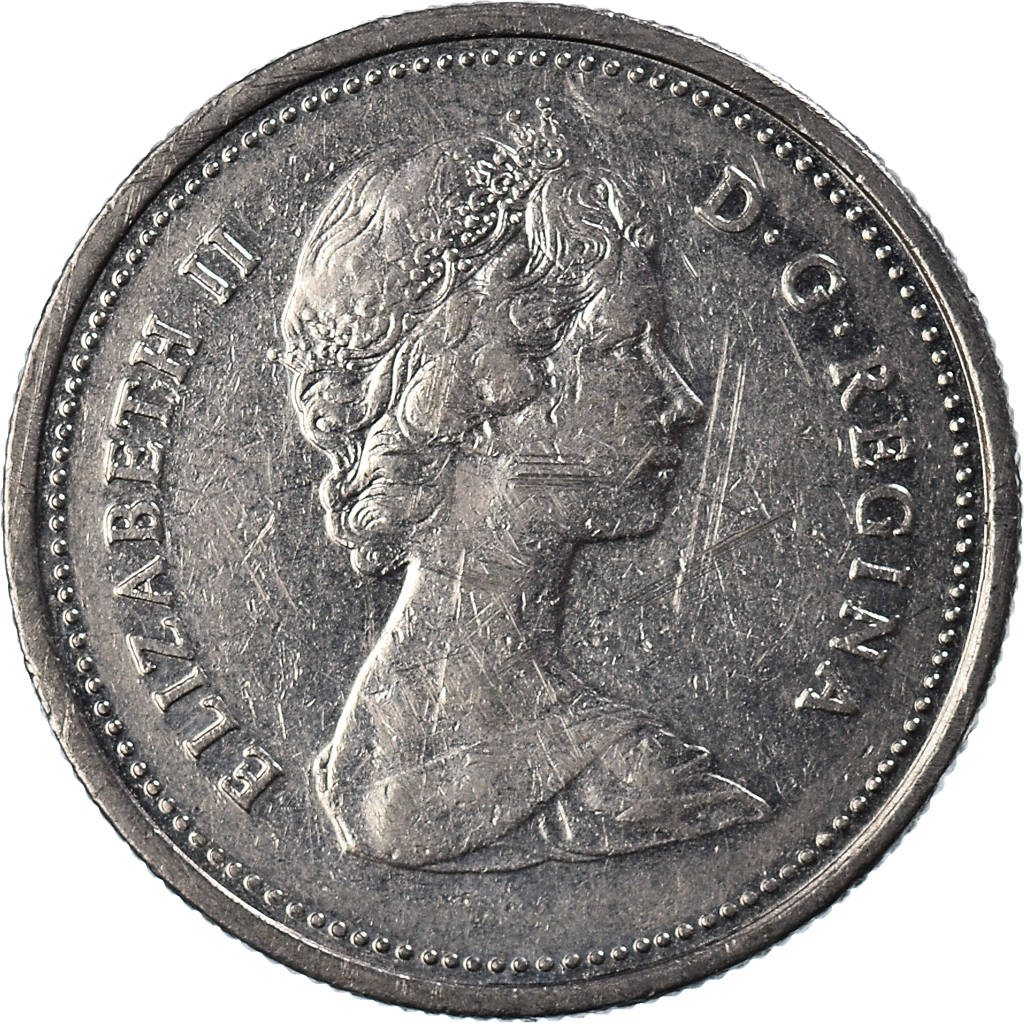 Coin, Canada, 25 Cents, 1981