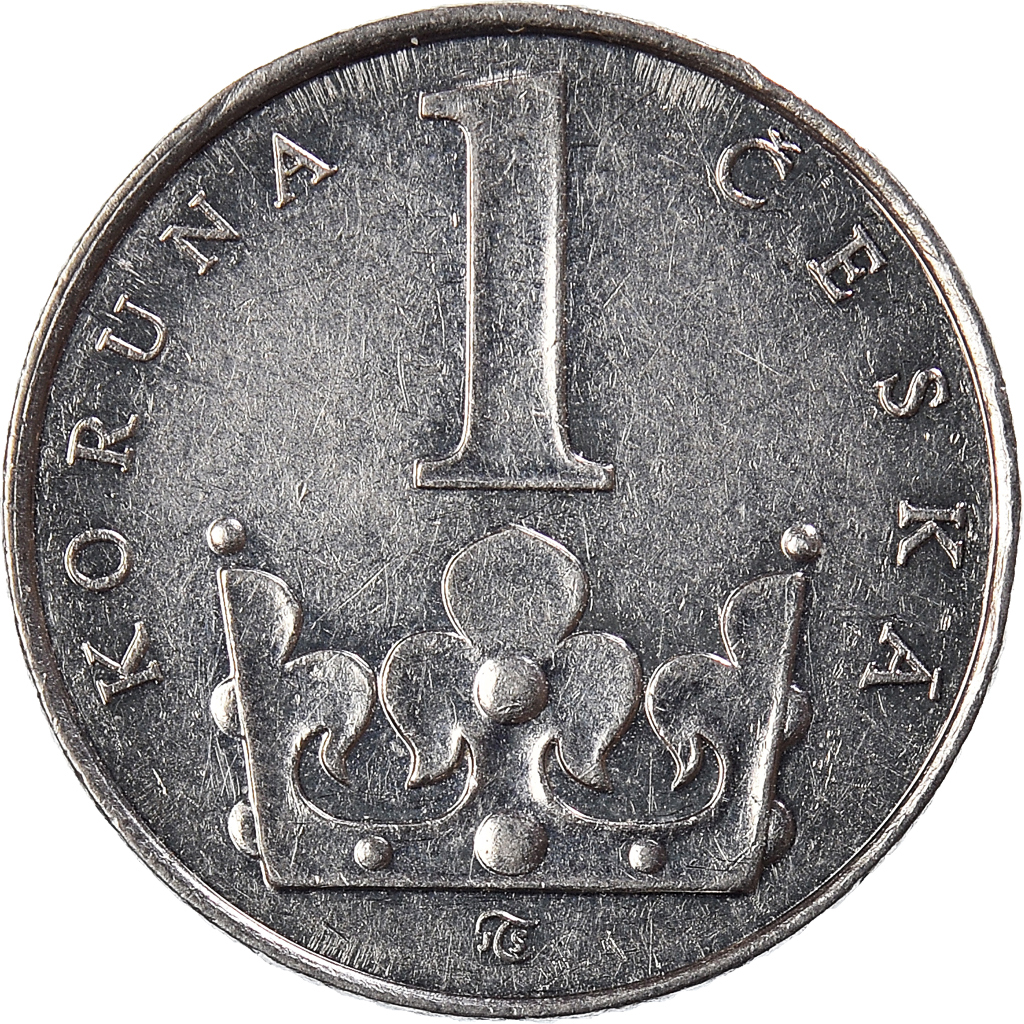 Coin, Czech Republic, Koruna, 1993