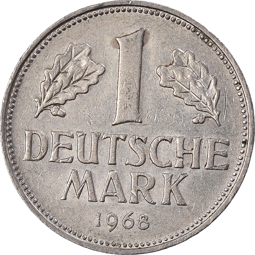 Coin, GERMANY - FEDERAL REPUBLIC, Mark, 1968