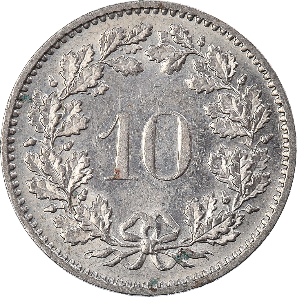 Coin, Switzerland, 10 Rappen, 1974