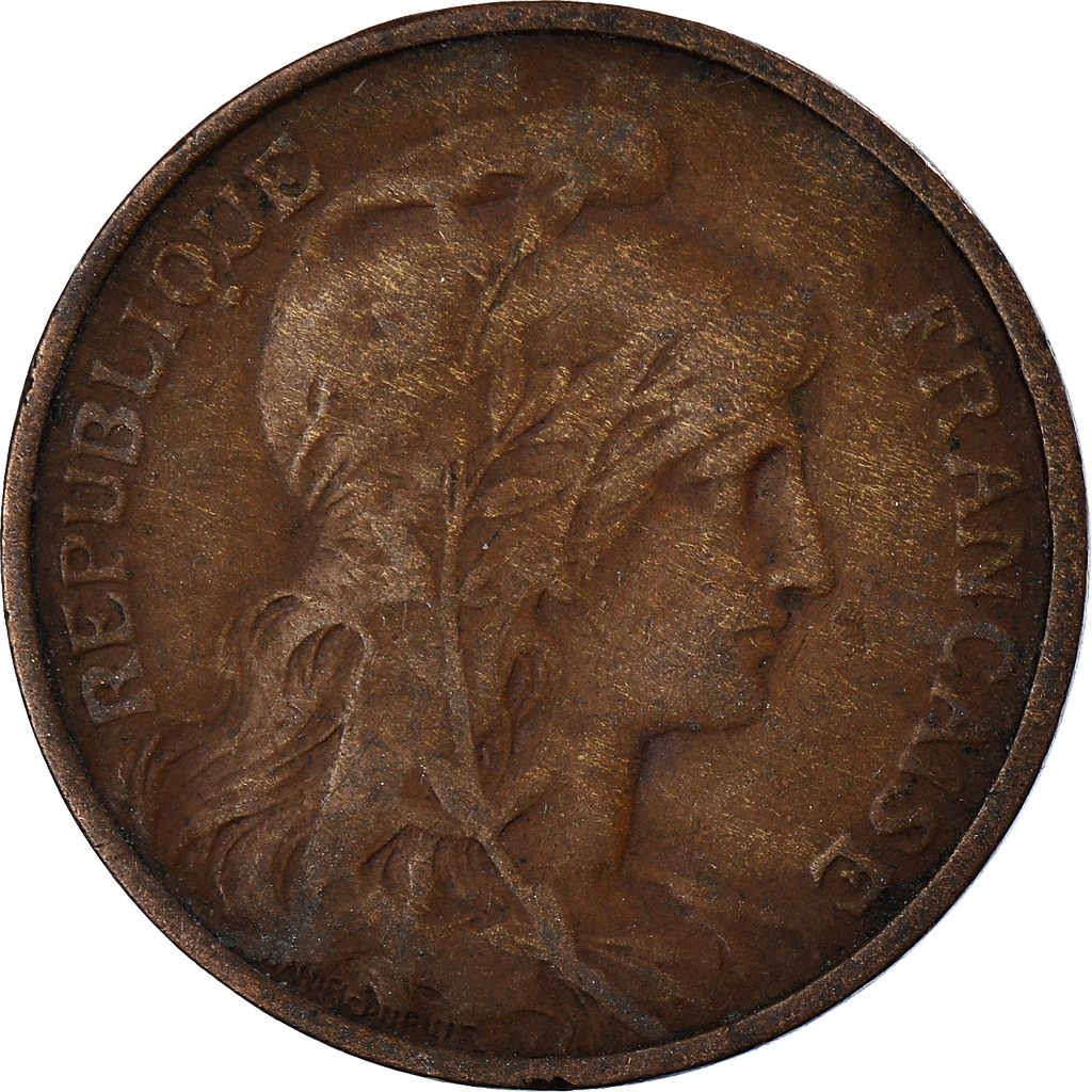 Moneda, Francia, 5 Centimes, 1911