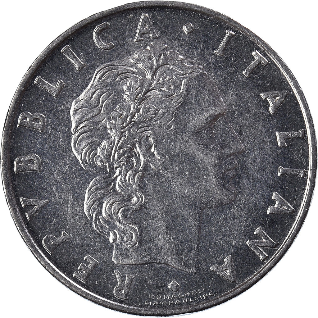 Coin, Italy, 50 Lire, 1973