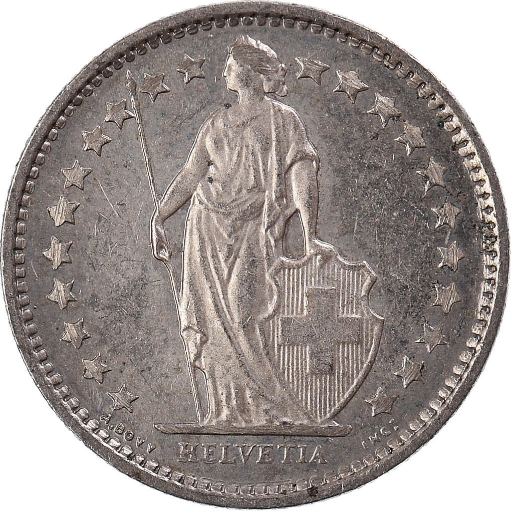 Moneda, Suiza, 1/2 Franc, 1979