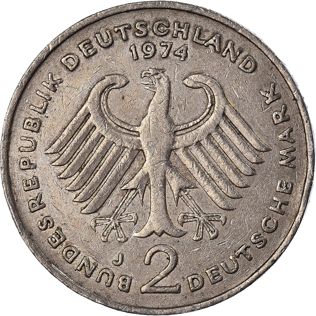 Coin, GERMANY - FEDERAL REPUBLIC, 2 Mark, 1974