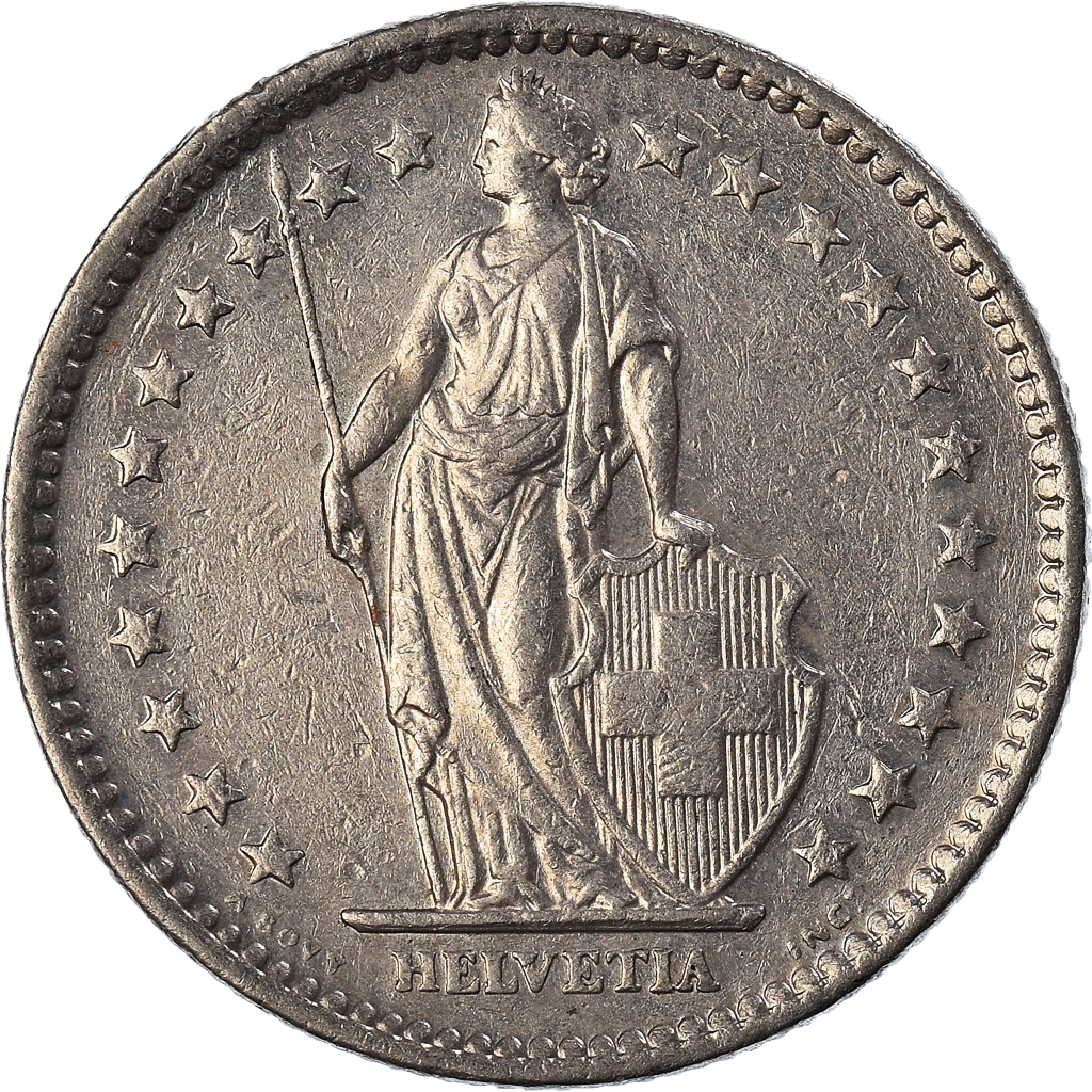 Moneda, Suiza, 2 Francs, 1981