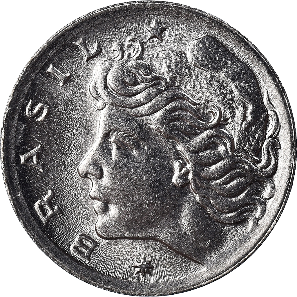 Coin, Brazil, 2 Centavos, 1975