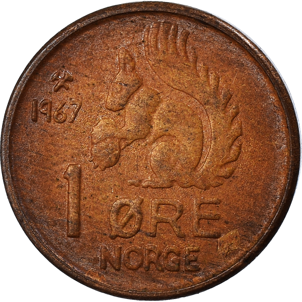 Moneda, Noruega, Ore, 1967