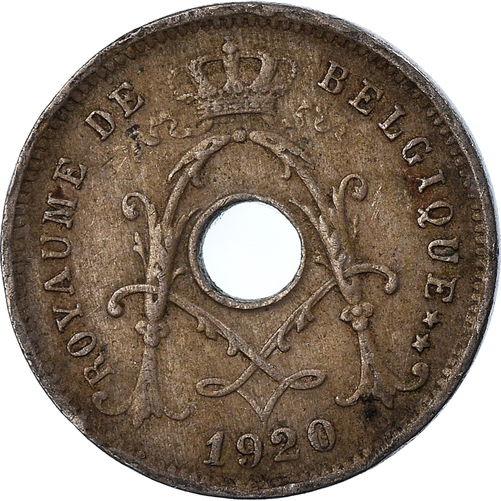 Moneda, Bélgica, 5 Centimes, 1920