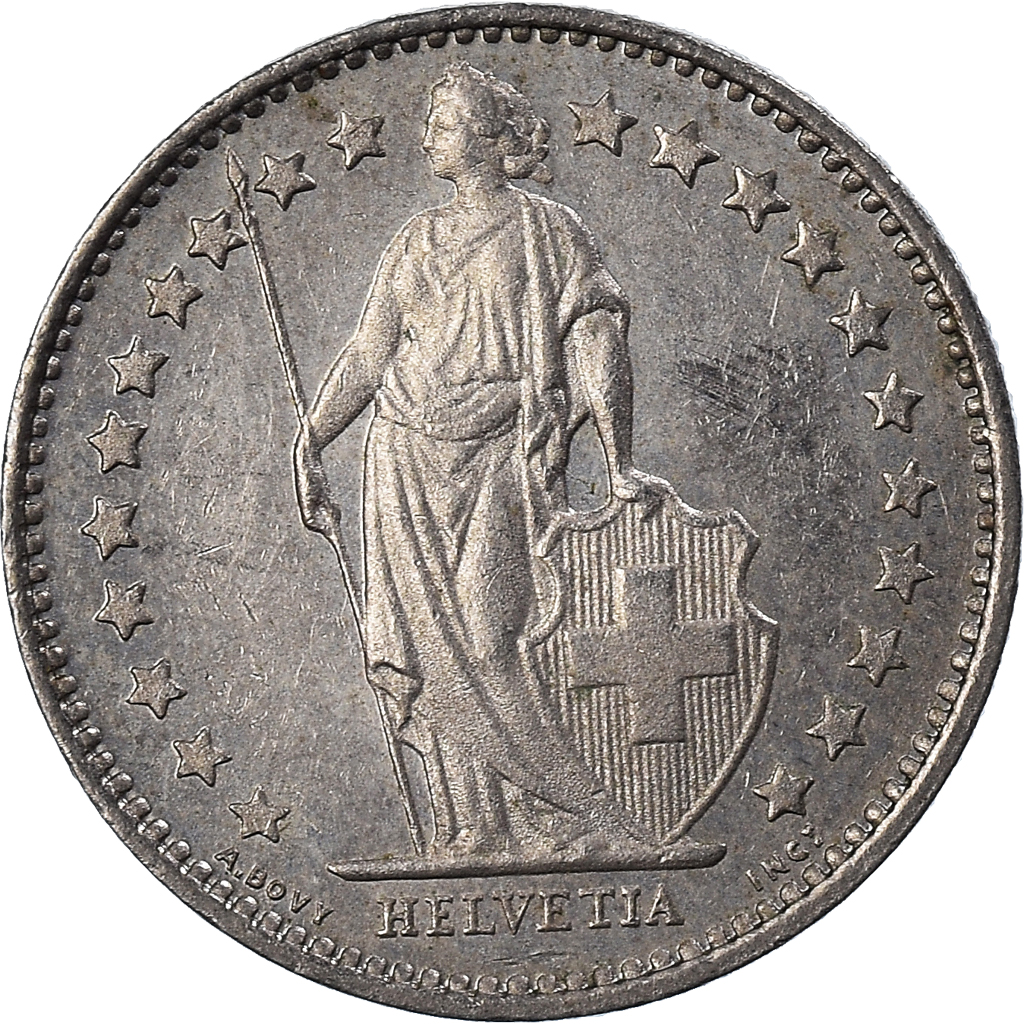 Moneda, Suiza, 1/2 Franc, 1981