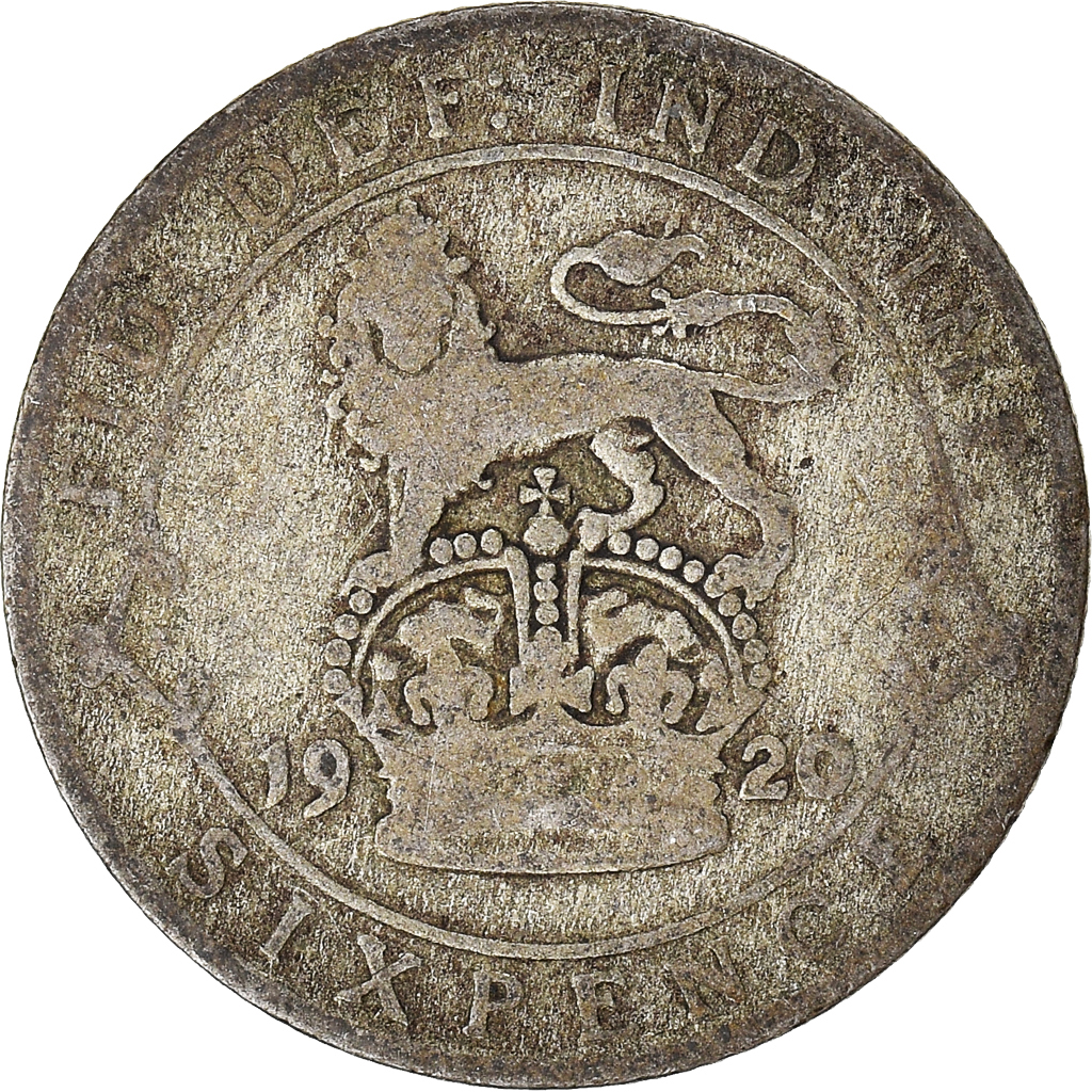 Moneda, Gran Bretaña, 6 Pence, 1920