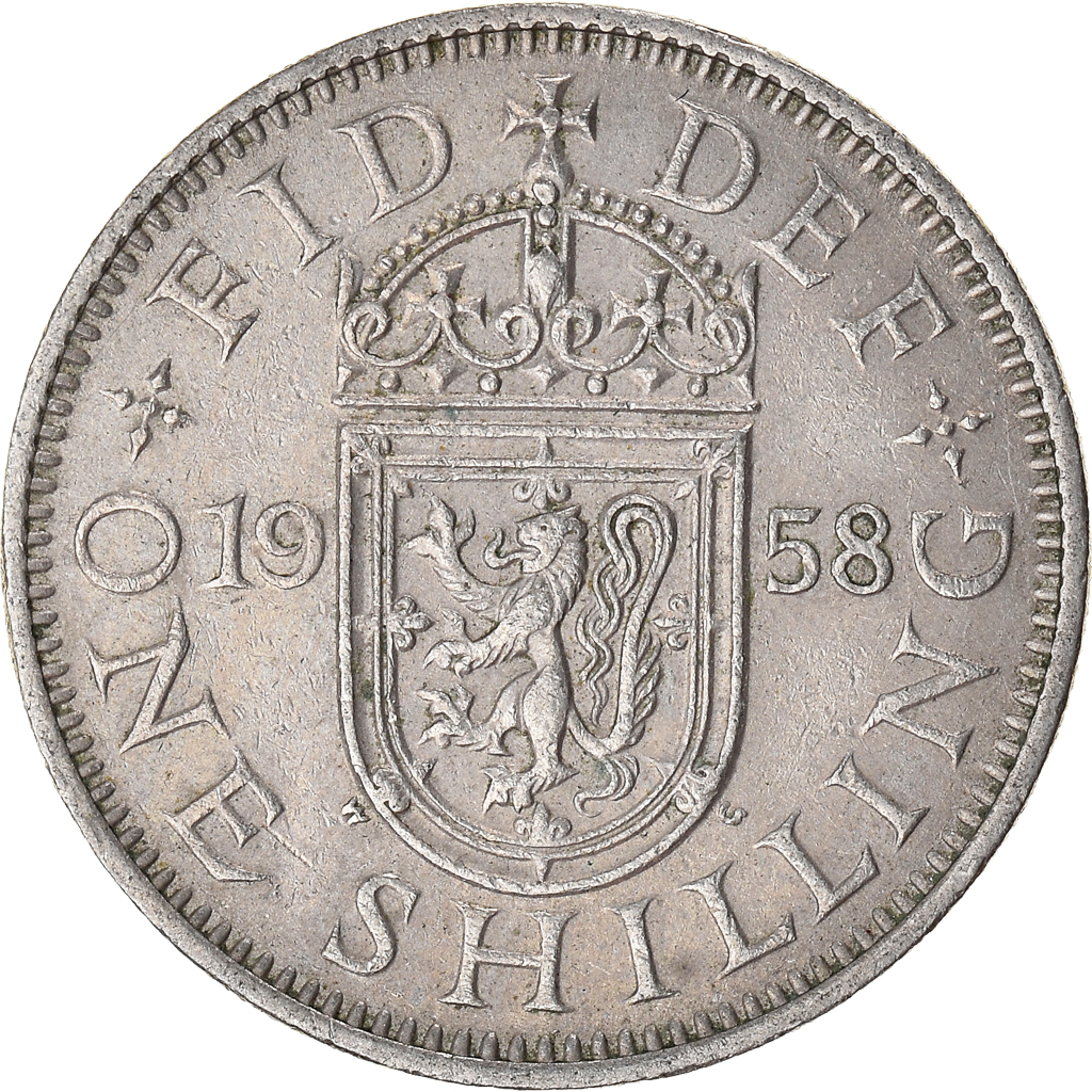 Moneda, Gran Bretaña, Shilling, 1958