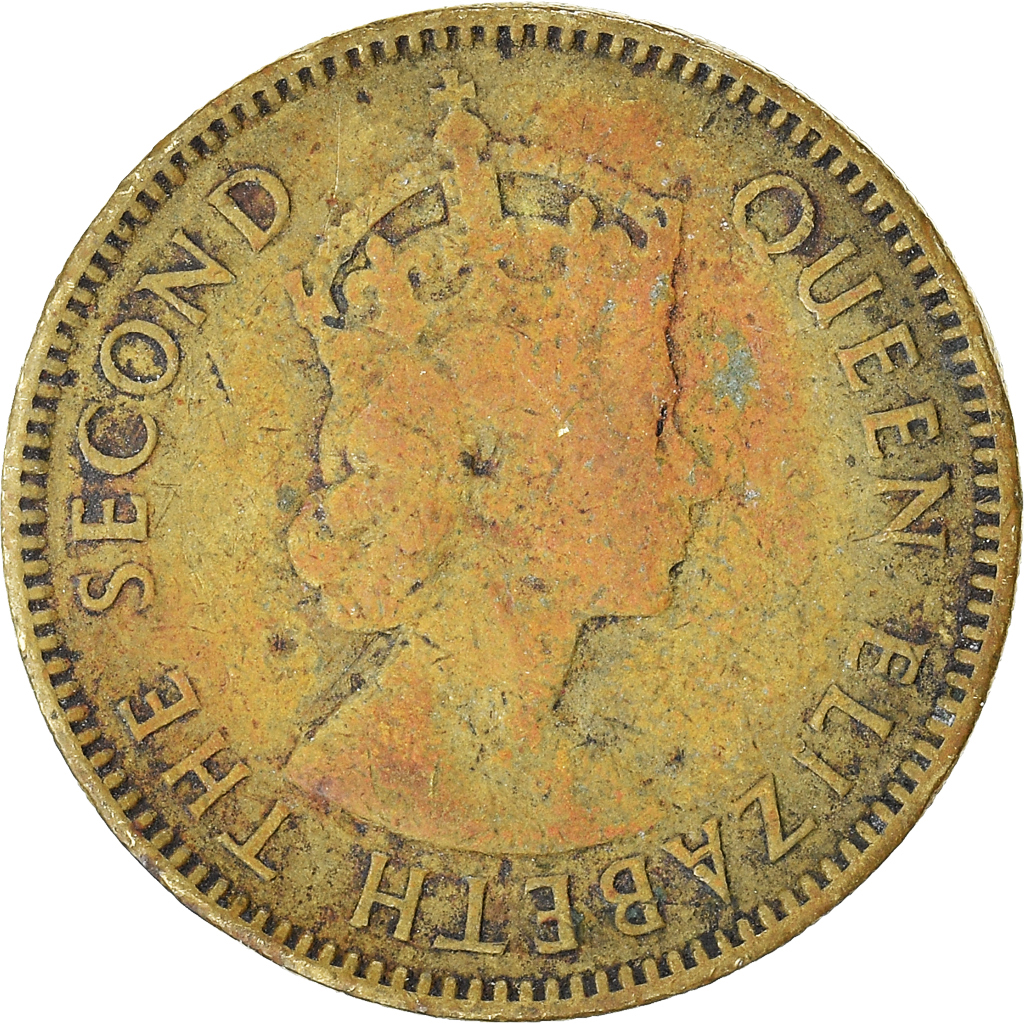 Moneda, Hong Kong, 10 Cents, 1959
