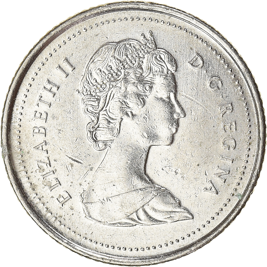 Moneda, Canadá, 10 Cents, 1989