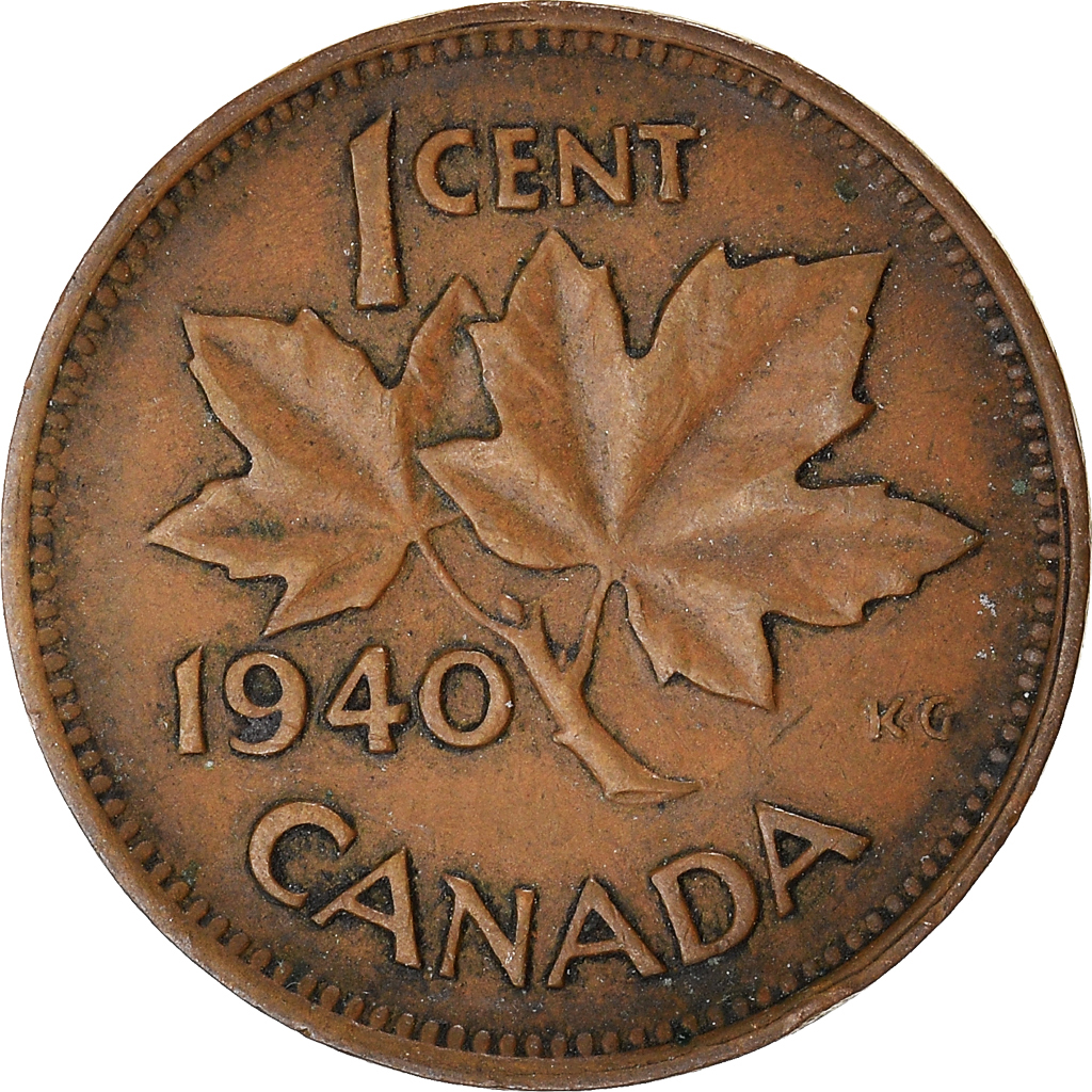 Moneda, Canadá, Cent, 1940