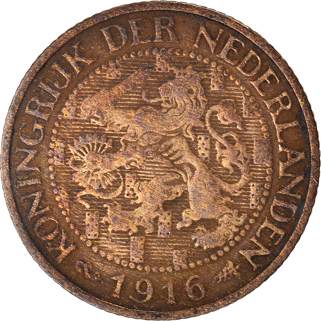 Moneda, Países Bajos, Cent, 1916