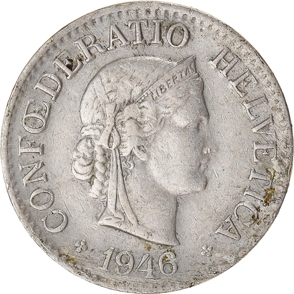 Moneda, Suiza, 10 Rappen, 1946