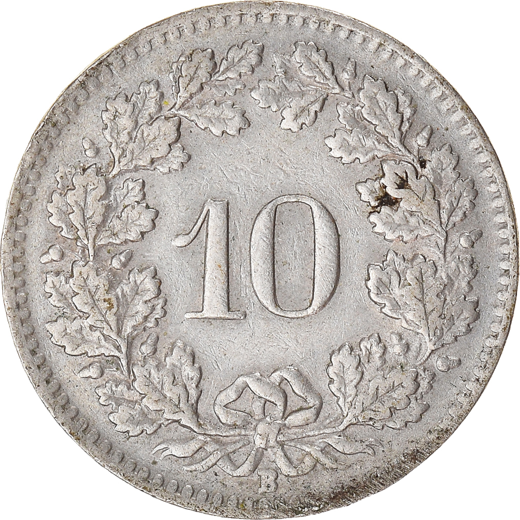 Moneda, Suiza, 10 Rappen, 1946