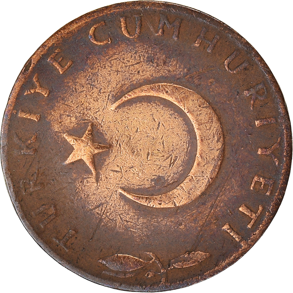 Coin, Turkey, 5 Kurus, 1965