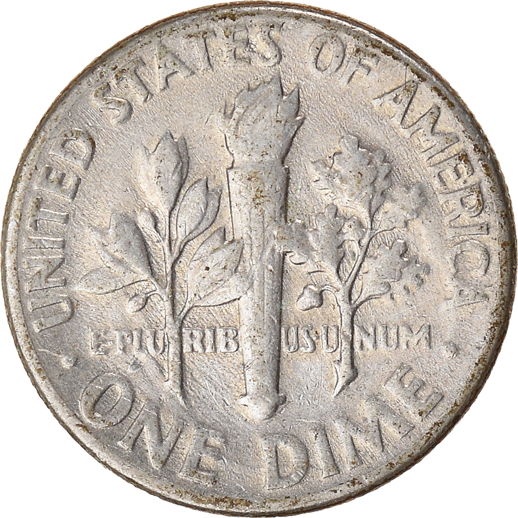 Moneda, Estados Unidos, Dime, 1973