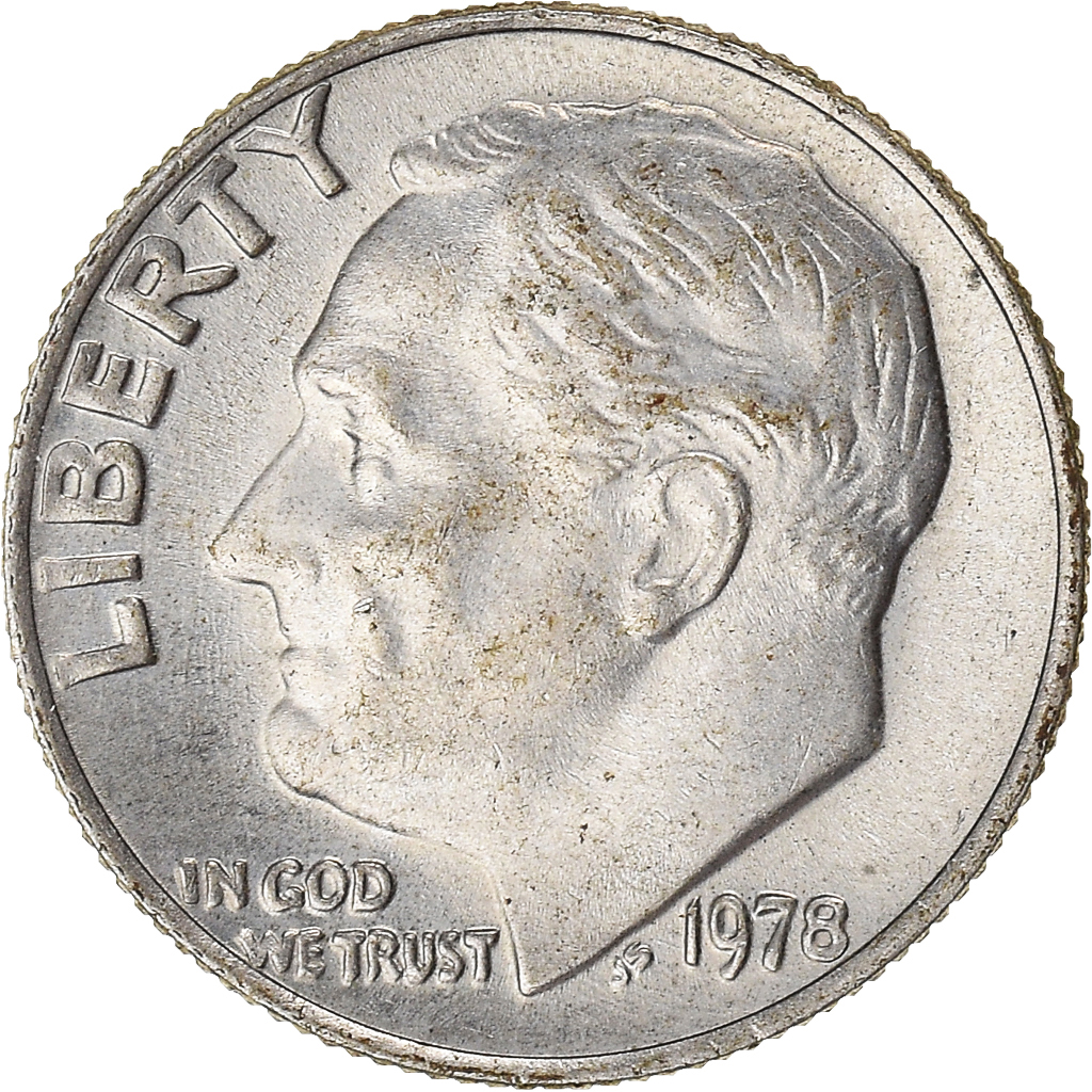 Moneda, Estados Unidos, Dime, 1978