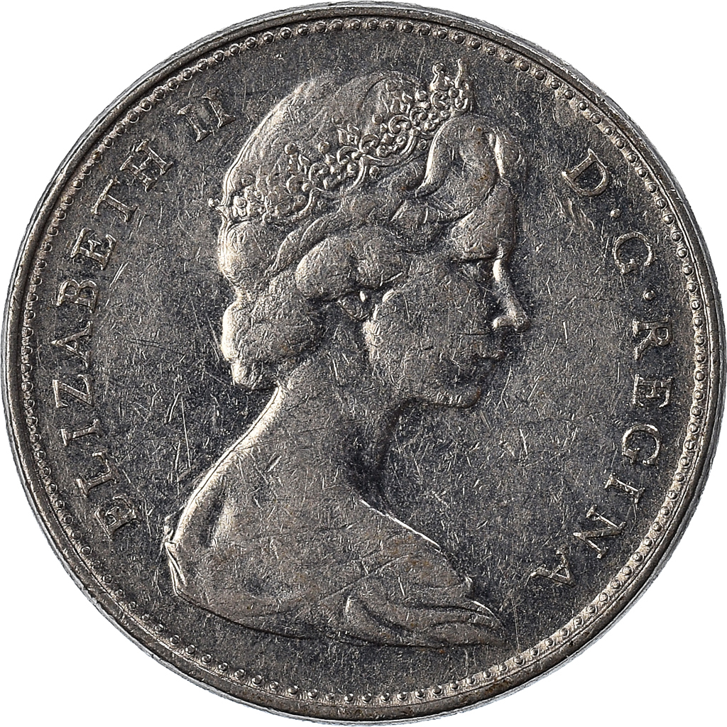Moneda, Canadá, 5 Cents, 1966