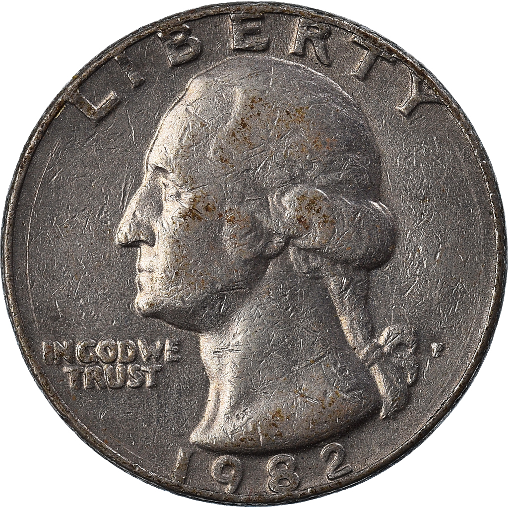Moneda, Estados Unidos, Quarter, 1982