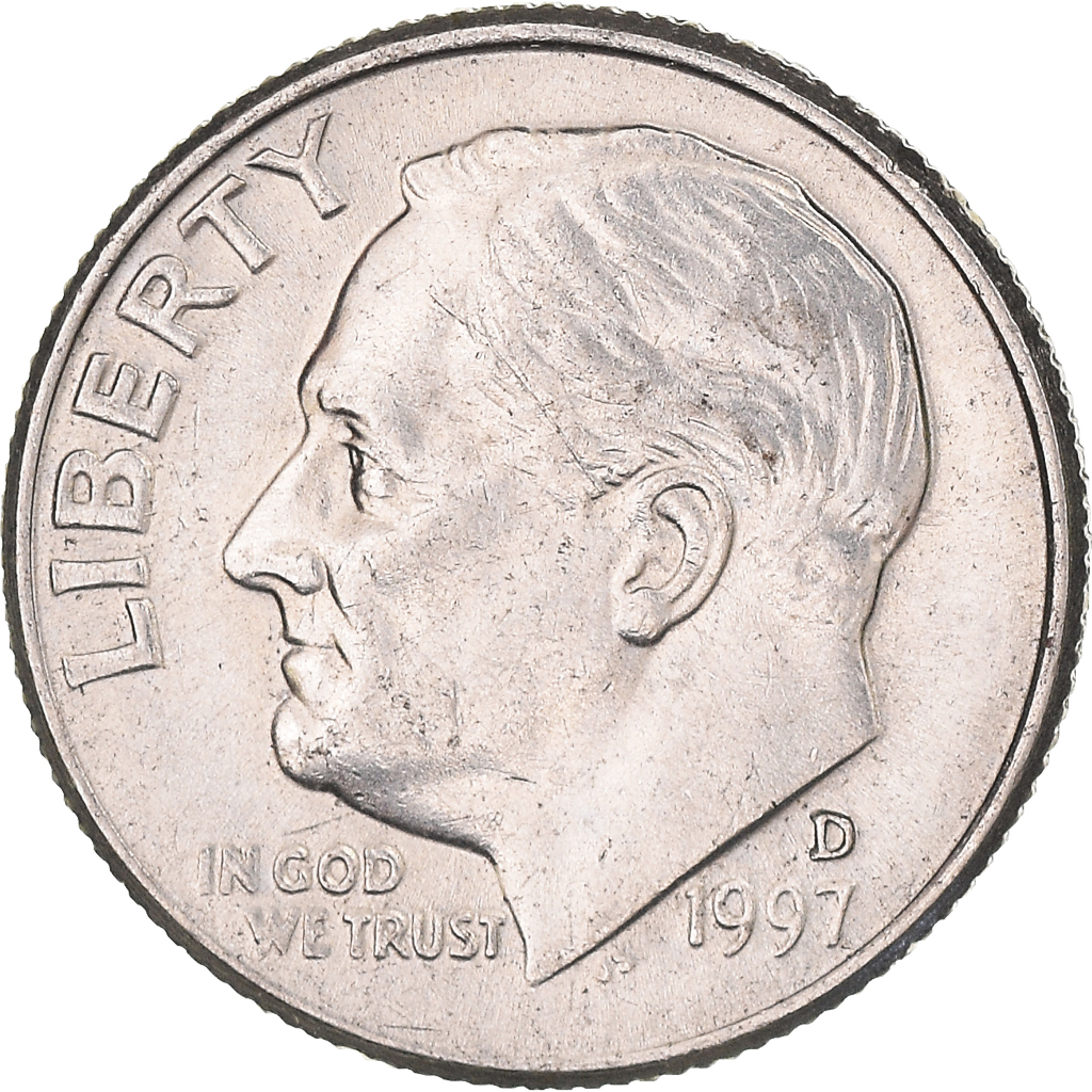 Moneda, Estados Unidos, Dime, 1997