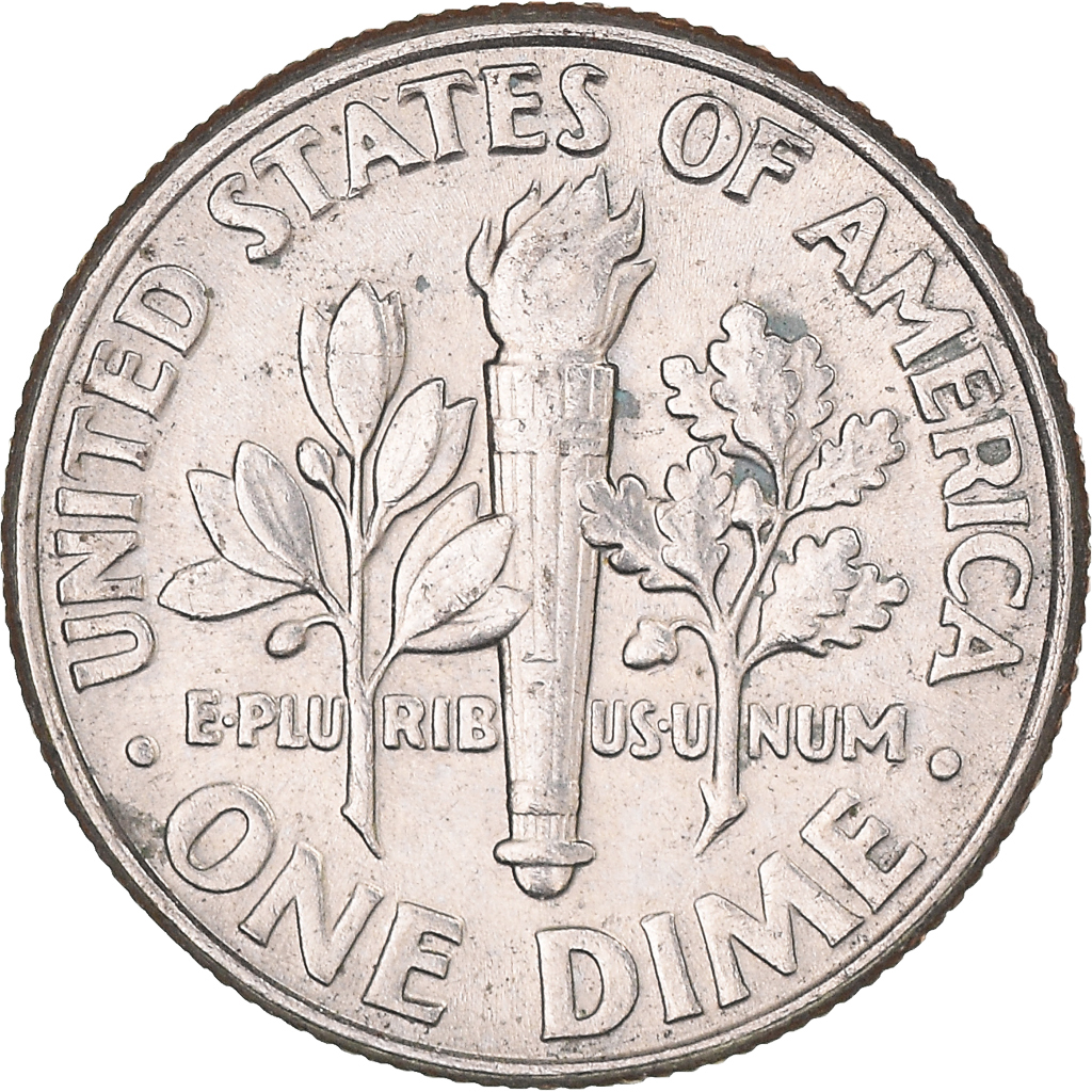Moneda, Estados Unidos, Dime, 1997