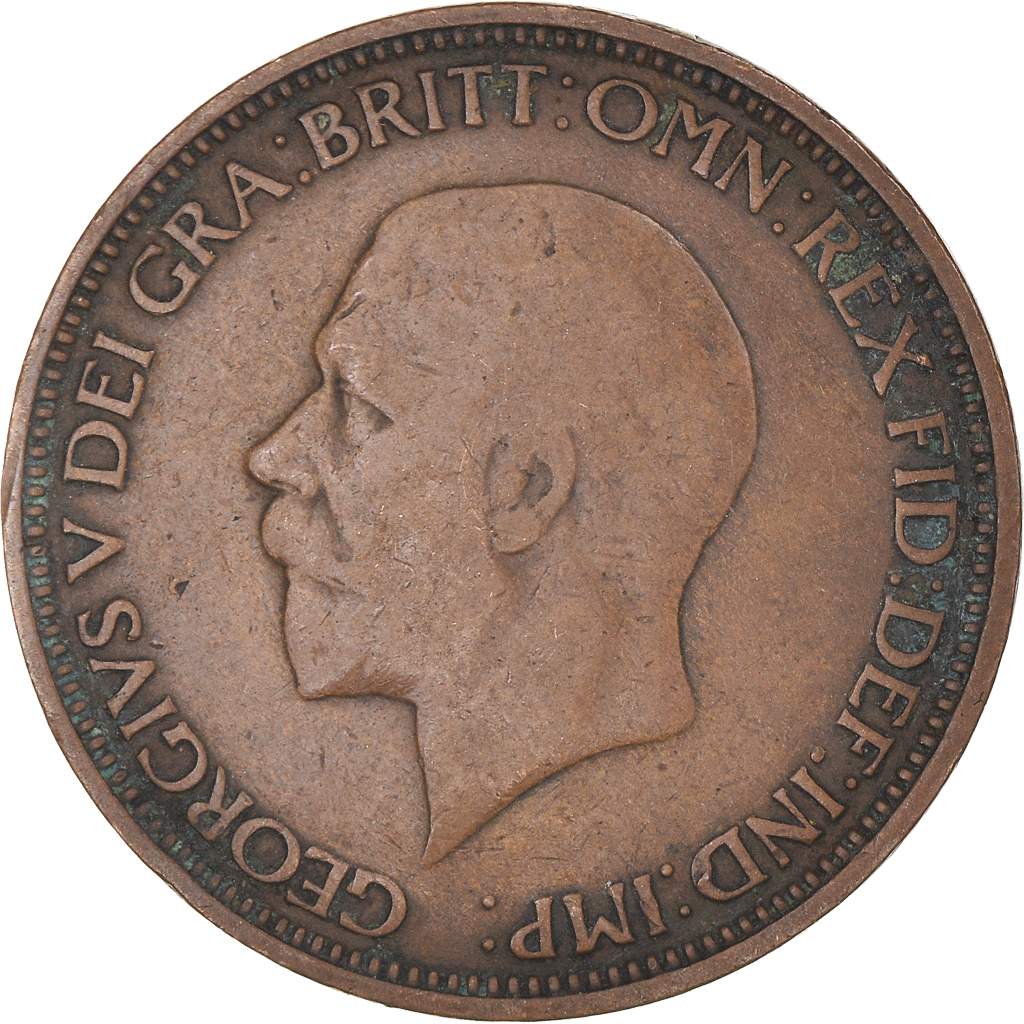 Moneda, Gran Bretaña, 1/2 Penny, 1935