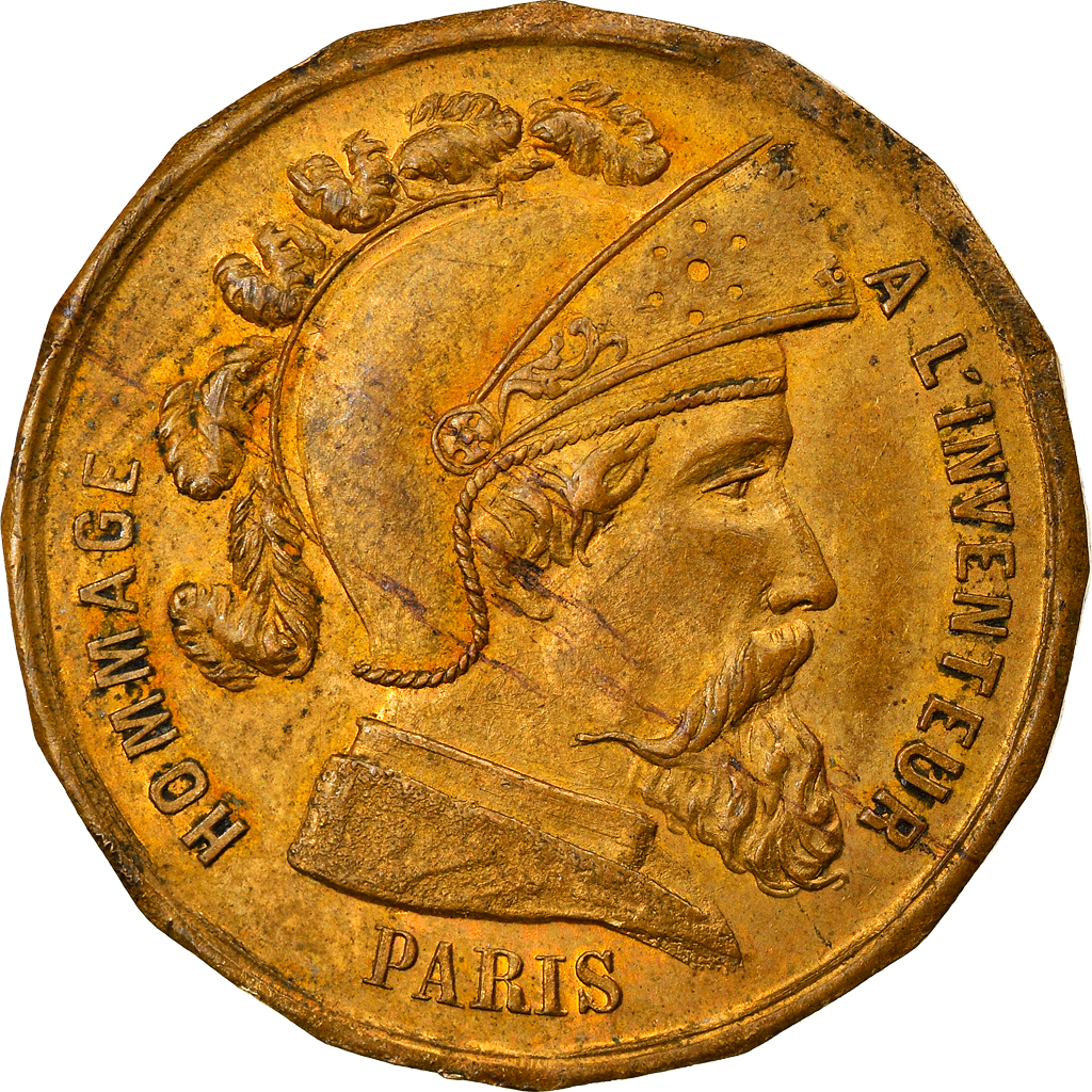 France, Token, Crayons Mengin, Brass, 