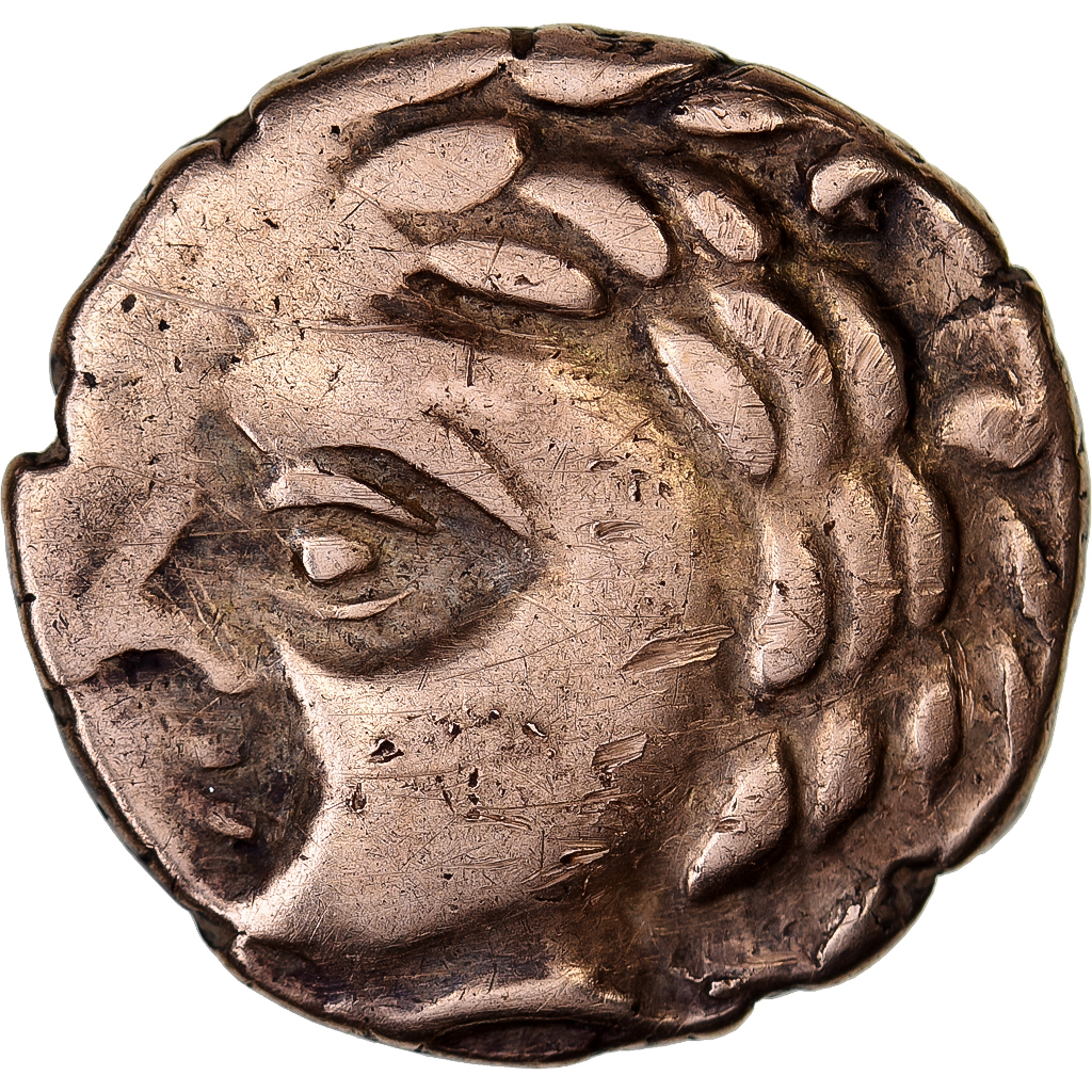 Aulerci Cenomani, 1/4 Stater, 2nd century BC, Electrum, EF
