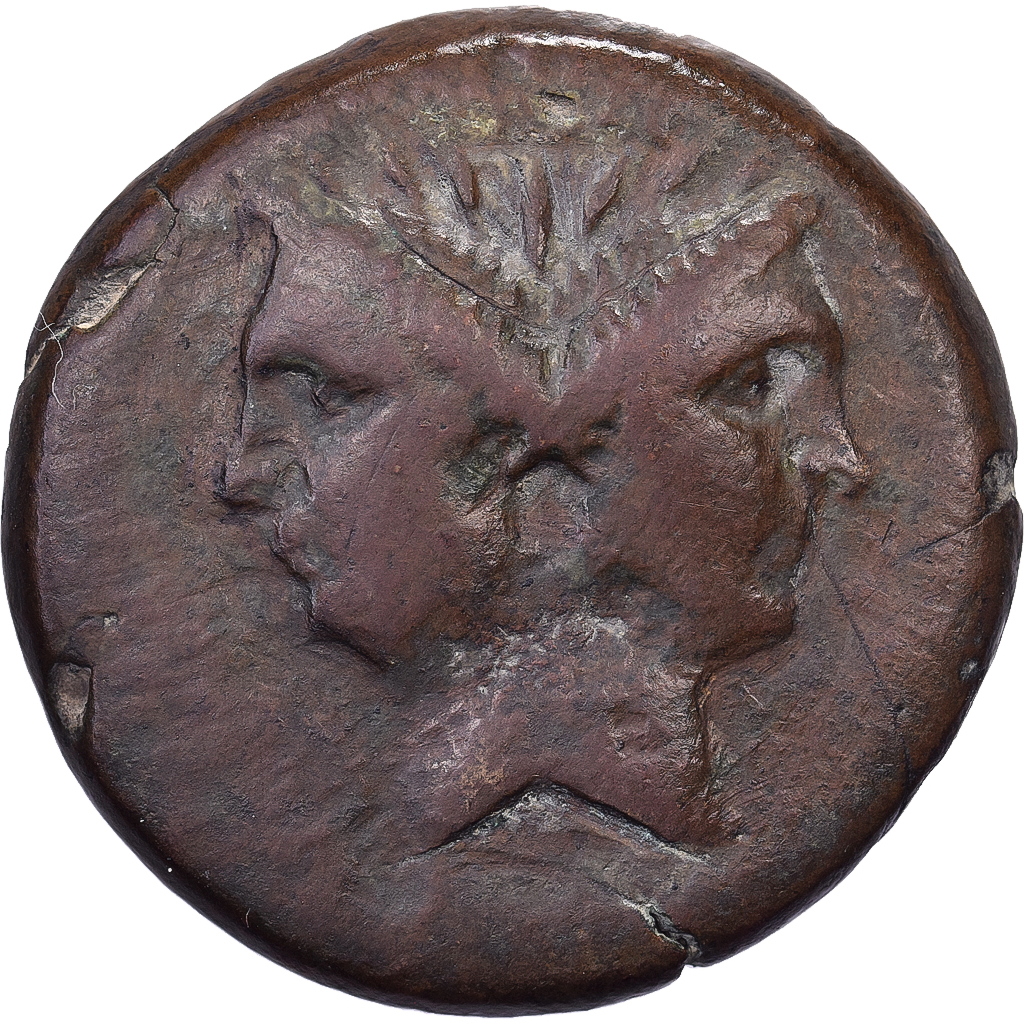 Sextus Pompey, As, 45 BC, Sicilian Mint, Bronze, , RPC:I-671