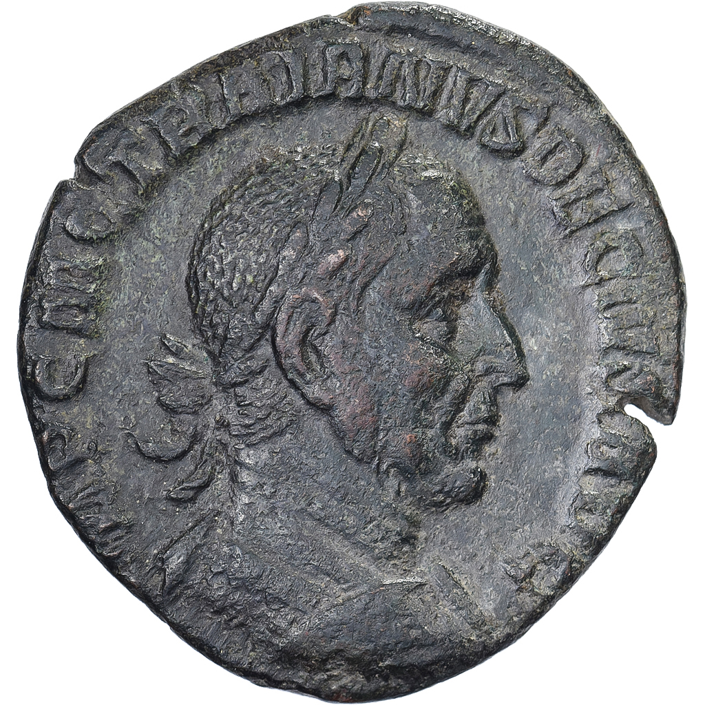 Trajan Decius, As, 249-251, Rome, Bronze, , RIC:124