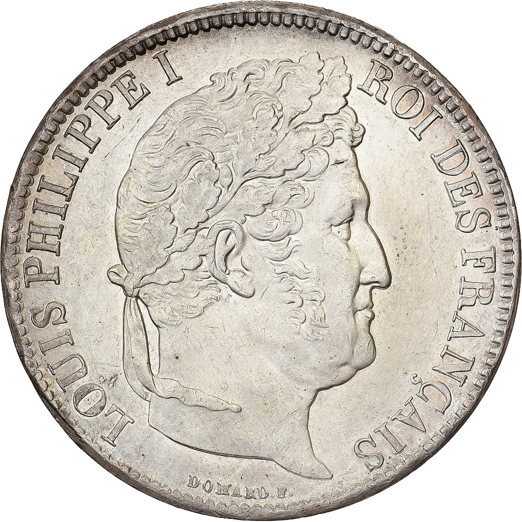 France, Louis Philippe I, 5 Francs, 1831, Marseille, Incuse edge, Silver