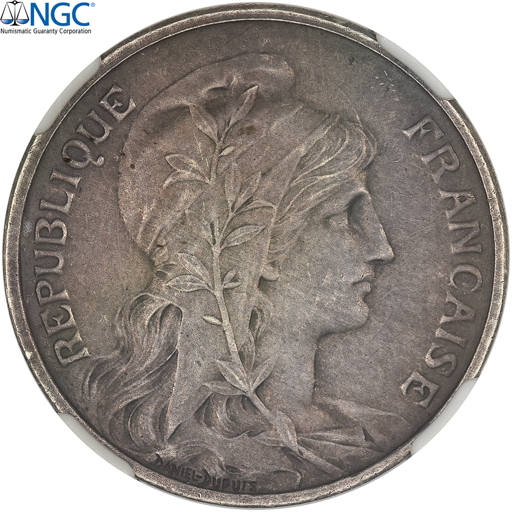 France, 5 Centimes, Daniel-Dupuis, ND (1897), Paris, Pattern, Silver, NGC, MS61