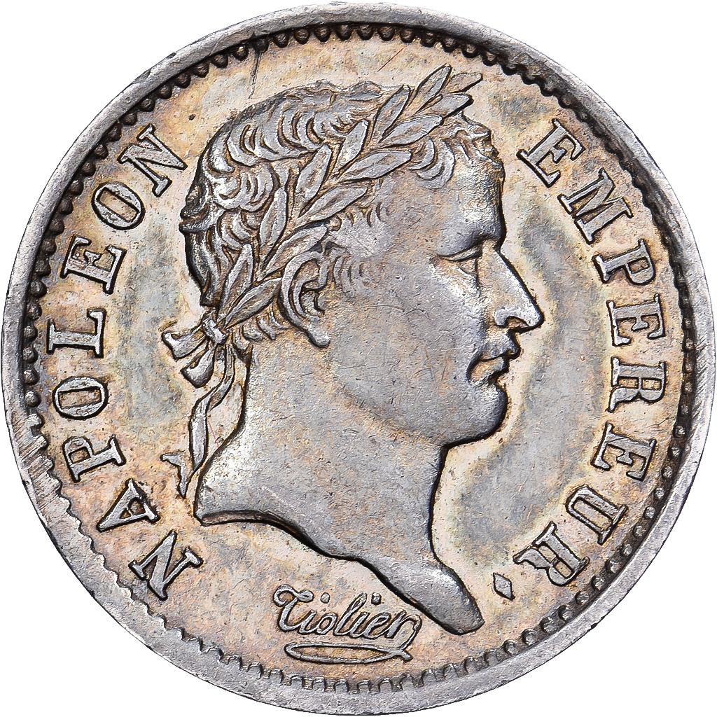 France, Napoleon I, Quart, 1809, Paris, Silver, AU(55-58), Gadoury:350