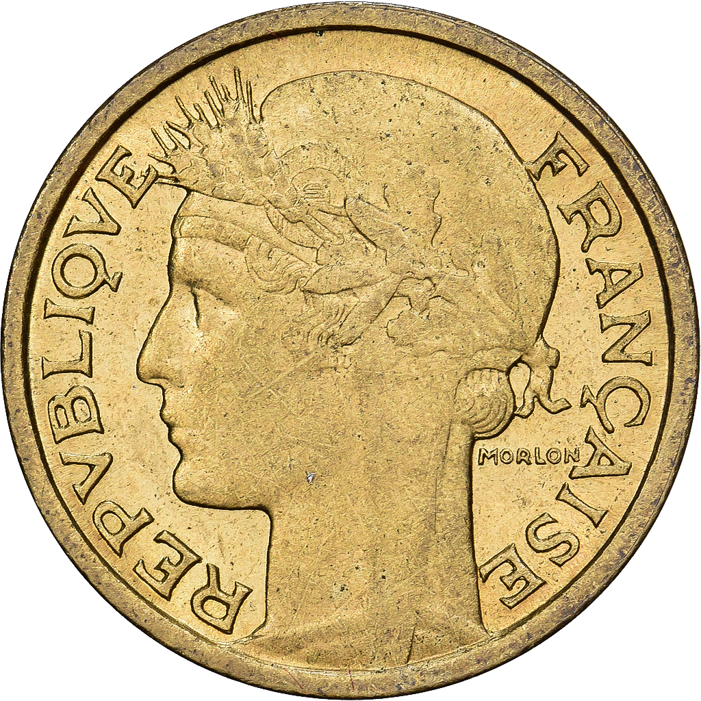 France, 50 Centimes, Morlon, 1947, Paris, Cupro-Aluminium, AU
