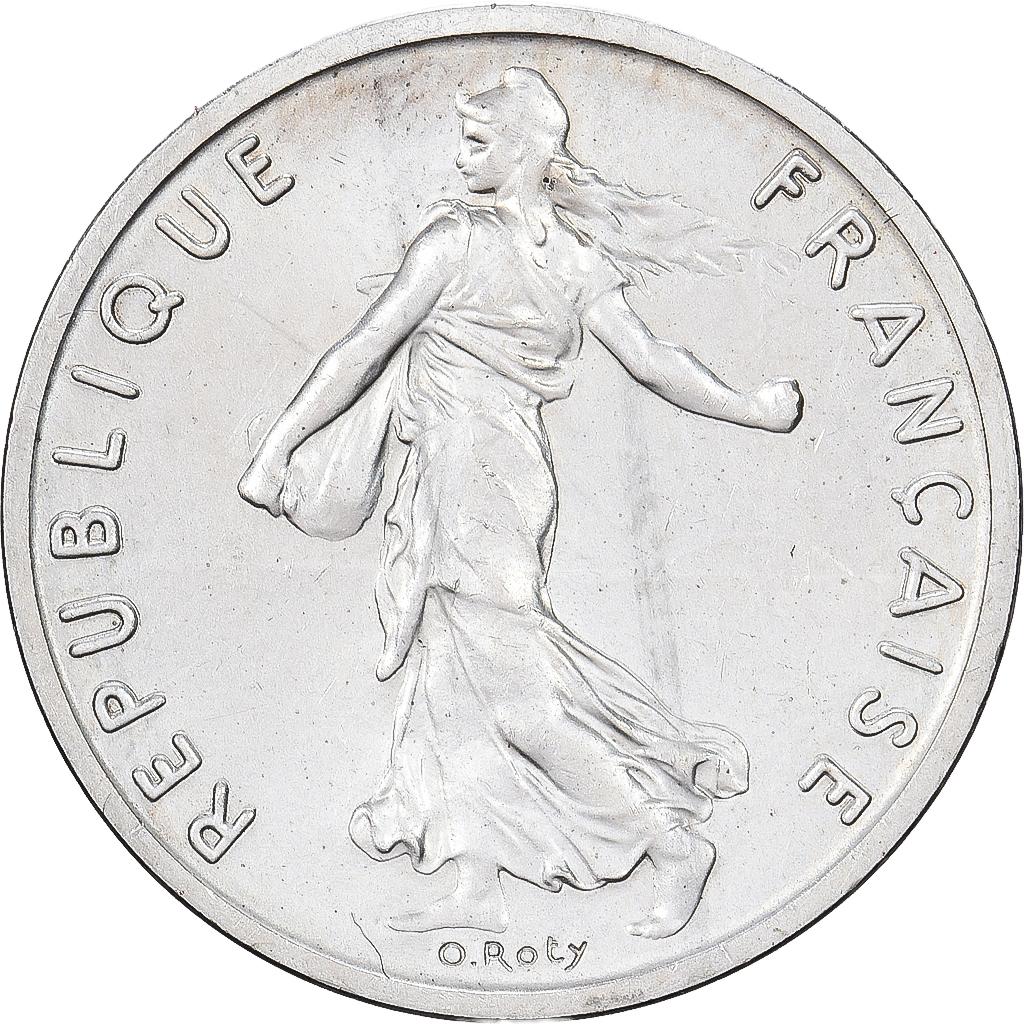 France, 1/2 Franc, Semeuse, 1980, MDP, Piéfort, Silver, MS