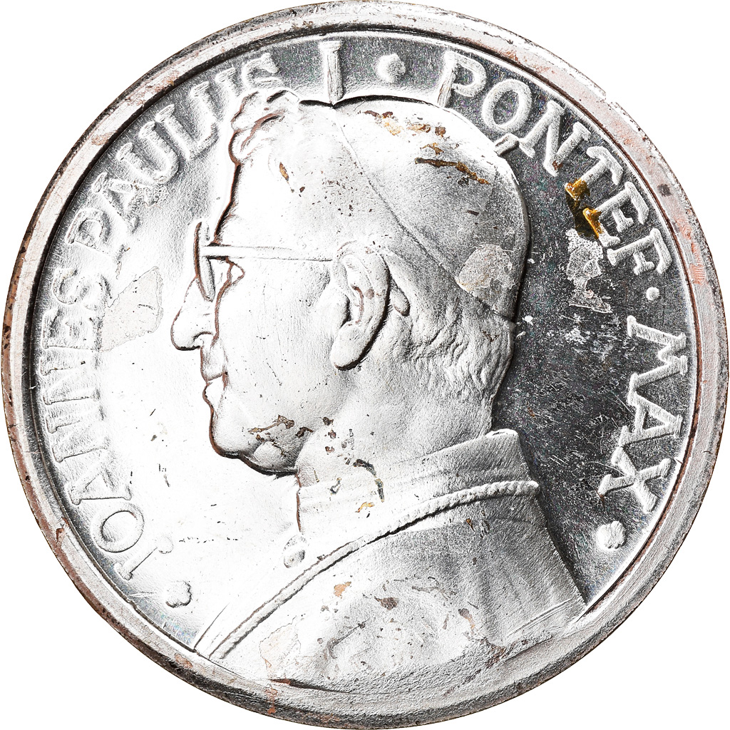 Vatican, Medal, Jean-paul Ier, Religions & beliefs, , Silvered bronze