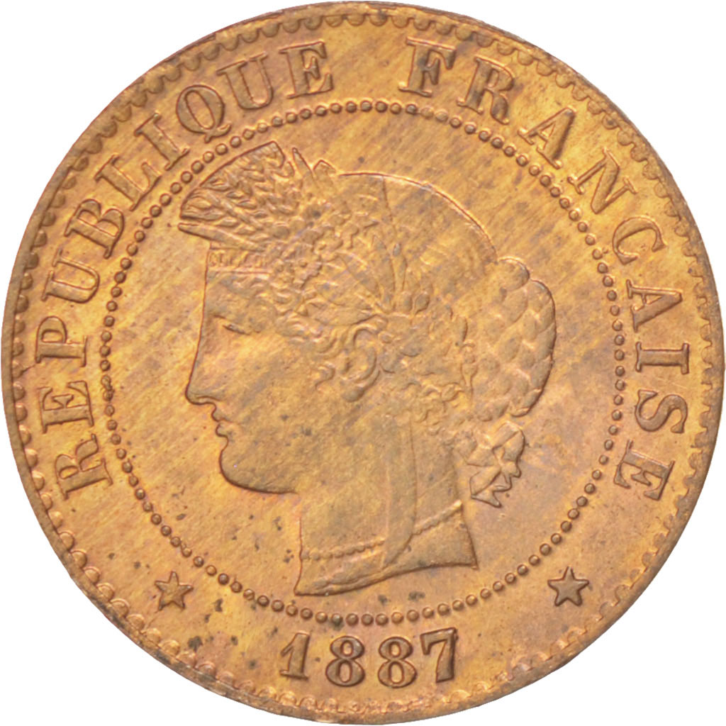 Coin, France, Cérès, Centime, 1887, Paris, , Bronze, KM:826.1